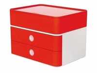 Schubladenbox Smart-Box Plus Allison 2 Schübe cherry red/snow white