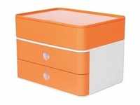 Schubladenbox Smart-Box Plus Allison 2 Schübe apricot orange/snow white