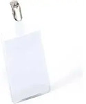 DURABLE Namensschild, Hochformat, mit Clip, transparent