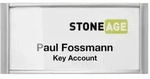DURABLE CLASSIC - Namensschildhalterung - f&uuml;r 34 x 74 mm - Magnet - Silber (Packung