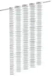 Duschvorhang, White Wave