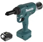 Makita DRV 250 G1 Akku Blindnietsetzger&auml;t 18V 20kN Brushless + 1x Akku 6,0Ah -...