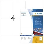 HERMA 4583, Wei&szlig;, Selbstklebendes Druckeretikett, A4, Laser, Quadratisch, -30 - 80