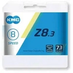 "KMC Schaltungskette Z8, 1/2" x 3/32", 114 Glieder, 7,3 mm, 8-fach, silber-grau"