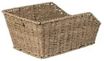 Basil Cento Hinterradkorb Rattan Look 47x34x22cm, engmaschig, Festmontage, seegras