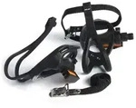 XLC Road-Pedal PD-R01 einseitig, mit Haken und Riemen, schwarz (1 Paar)