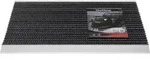 Fu&szlig;matte Alu-Anlaufkante schwarz/silber PP/Alu L500xB800xS22mm