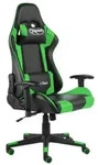 vidaXL Gaming-Stuhl Drehbar Gr&uuml;n PVC