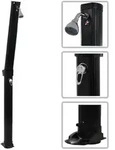 vidaXL Solardusche Klappbar Schwarz 214 cm 23 L