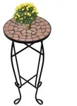 vidaXL Beistelltisch Mosaik Terracotta