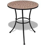 vidaXL Bistrotisch Terrakotta-Rot 60 cm Mosaik