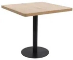 vidaXL Bistrotisch Hellbraun 80x80 cm MDF
