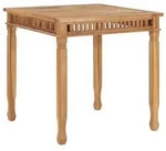 vidaXL Garten-Esstisch 80x80x80 cm Massivholz Teak