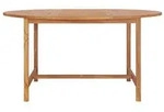 vidaXL Gartentisch 150x76 cm Massivholz Teak