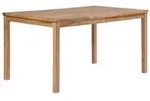 vidaXL Gartentisch 150x90x77 cm Massivholz Teak