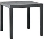 vidaXL Gartentisch Anthrazit 78x78x72 cm Kunststoff
