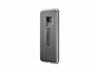 Samsung Galaxy S9 G960 Standing Cover Schutzhülle Silber