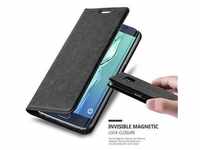 Cadorabo Hülle für Samsung Galaxy S6 EDGE Schutz Hülle in Schwarz Handyhülle Etui