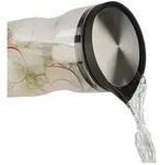 APS Glaskaraffe mit Deckel, 1,2 Liter, Glas/Edelstahl