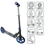 muuwmi Aluminium Scooter 200 mm schwarz-blau