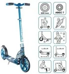 SIX DEGREES Aluminium Scooter 205 mm blau