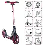 SIX DEGREES Aluminium Scooter 230/215 mm rot