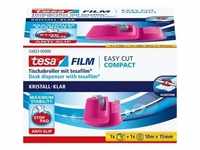 tesa Tischabroller Easy Cut Compact, bestückt, pink