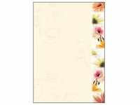 sigel Design-Papier, DIN A4, 90 g/qm, Motiv "Flowerstyle"
