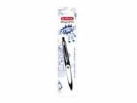 Herlitz my.pen, Schwarz, Weiß, Schwarz, Clip-on retractable ballpoint pen,