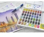 FABER-CASTELL Aquarellfarbe in N&auml;pfchen, 48er Etui