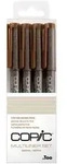 Copic Multiliner sepia 4St sort.