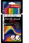STABILO Pinselstift Pen 68 brush ARTY, 12er Kartonetui