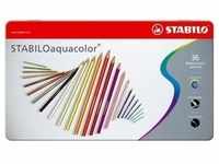 Aquarell-Buntstift Stabiloaquacolor Metalletui mit 36 Stiften