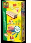 SES Creative Bunte Kreide mit Schwamm