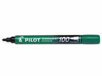 PILOT Permanent-Marker 100, Rundspitze, grün