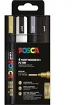 POSCA Pigmentmarker PC5M, 4er Box