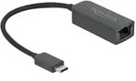 Delock Netzwerkadapter - USB-C 3.2 Gen 1 / Thunderbolt 3 - 2.5GBase-T - Schwarz