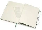 Notizbuch XL 19x25cm blanko Hardcover 96 Blatt myrtengr&uuml;n