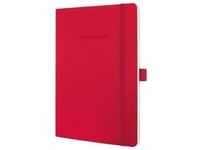 Notizbuch Conceptum A5 194 Seiten Softcover kariert 80g red