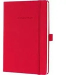 SIGEL Notizbuch Conceptum CO654 ca. DIN DIN A5 kariert rot 97 Bl.