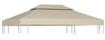 vidaXL Pavillon-Dachplane Ersatzdach 310 g/m2 Beige 3&times;4 m