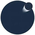 vidaXL Treibende Pool-Solarplane PE 381 cm Schwarz und Blau
