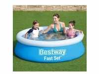 Bestway Fast Set Aufblasbarer Pool Rund 183x51 cm Blau