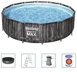 Bestway Steel Pro MAX Swimmingpool-Set Rund 427x107 cm