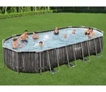 Bestway Swimmingpool-Set Oval 7,32x3,66x1,22 m