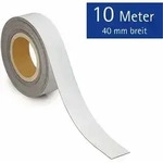 MAUL Magnetband 6524702 40mmx10m zuschneidbar wei&szlig;