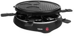TRISTAR Raclette RA-2998, 6 Personen, 800 W, Grillplatte mit Crepe-Bereich