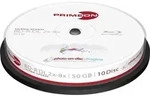 Primeon 2761317 Blu-ray BD-R DL Rohling 50 GB 10 St. Spindel Bedruckbar, Hochglanz