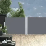 vidaXL Ausziehbare Seitenmarkise 140x1200 cm Anthrazit
