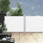 vidaXL Ausziehbare Seitenmarkise 170x1200 cm Creme